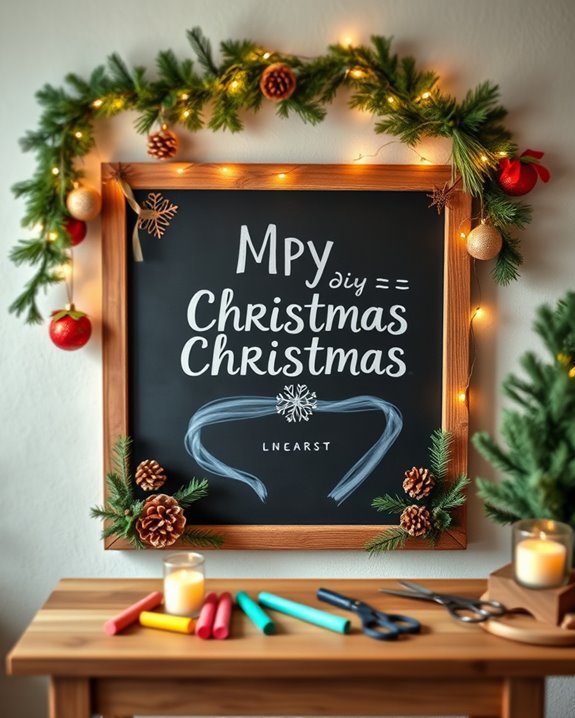 chalkboard holiday message board