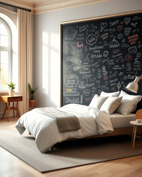 chalkboard wall for creativity