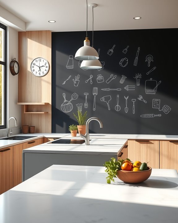 chalkboard wall for creativity