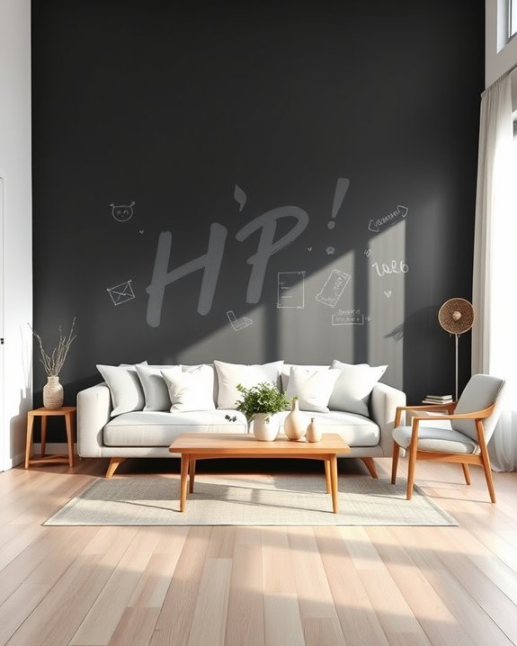 chalkboard wall for creativity