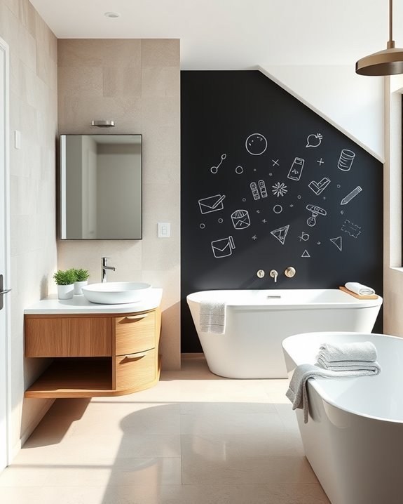 chalkboard wall for creativity