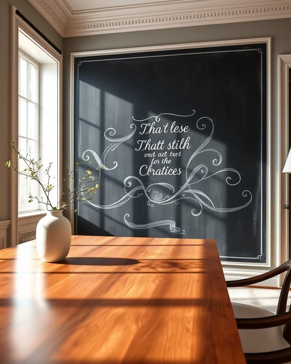 chalkboard walls for creativity