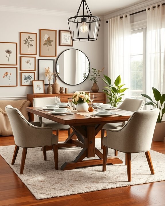 character enhancing dining room art