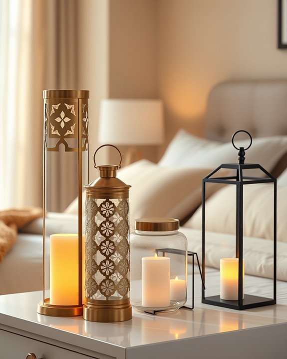 charming ambiance with lanterns