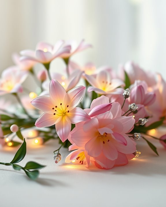 charming battery operated flower lights