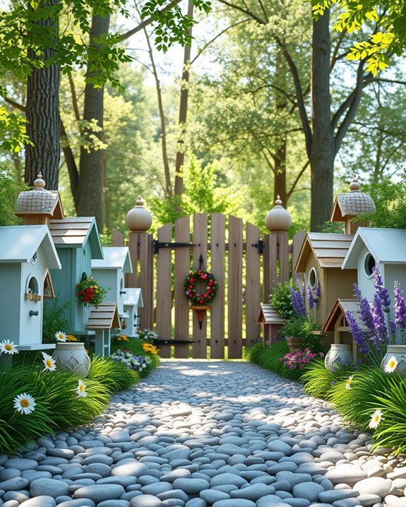 charming birdhouses enhance landscapes