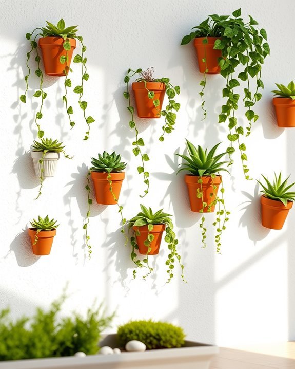 charming clay pot planters