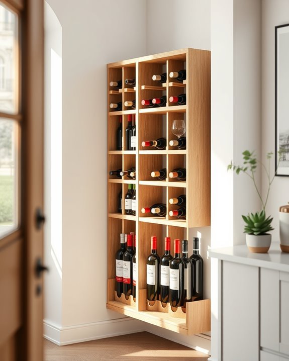 charming corner wine storage