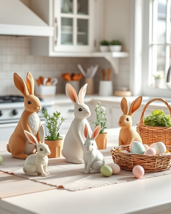 charming easter bunny decor