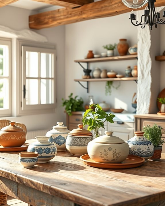 charming handcrafted decorative pottery