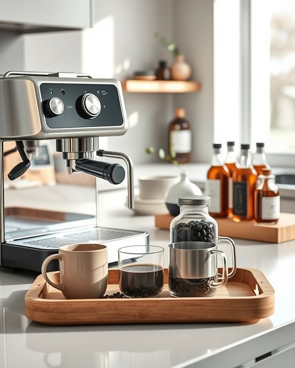 charming home coffee station