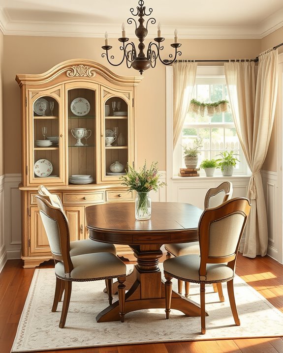 charming hutch display ideas
