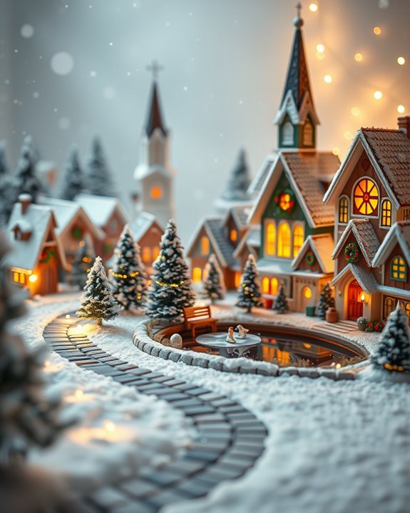 charming miniature christmas village