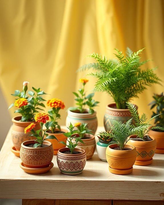 charming miniature potted plants