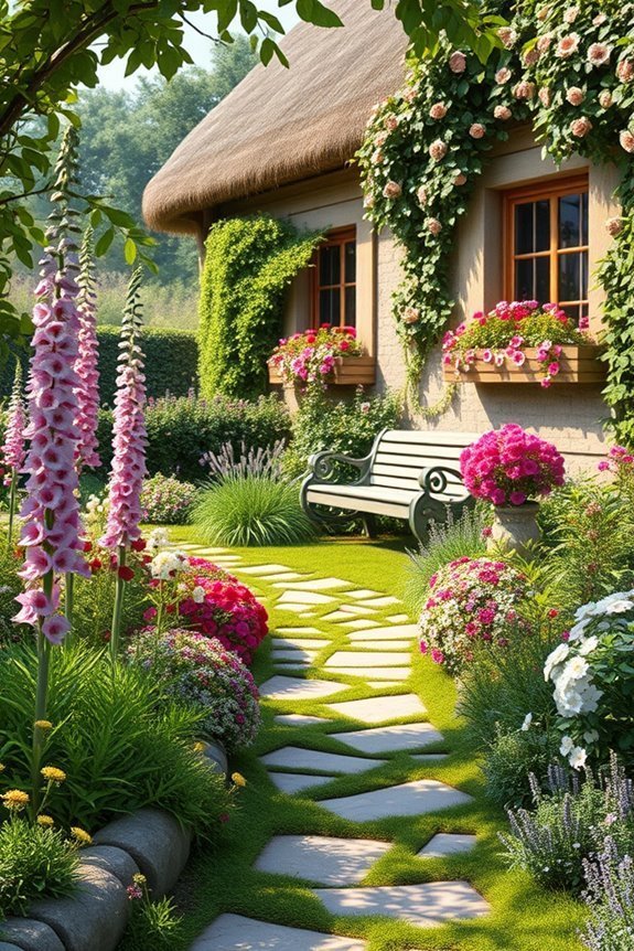 charming native plant garden
