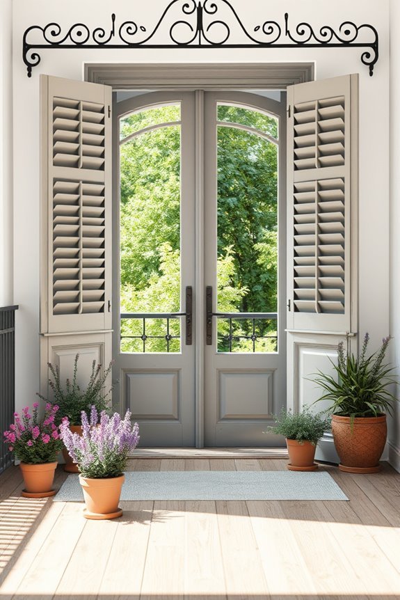 charming practical balcony doors