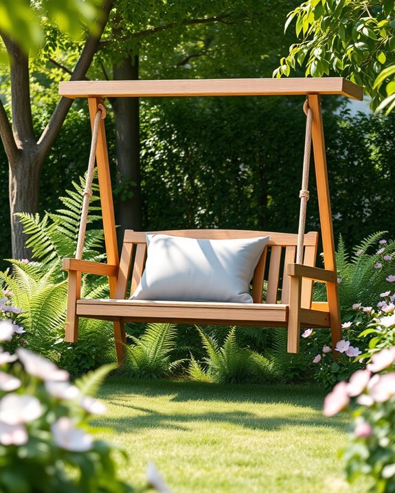 charming relaxing garden swings