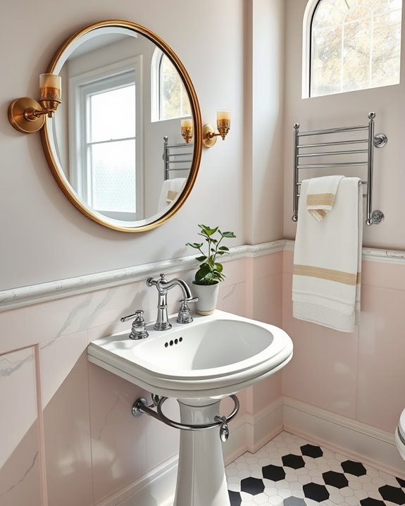 charming retro bathroom decor