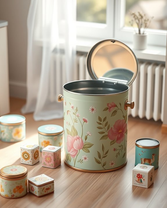 charming retro tin containers