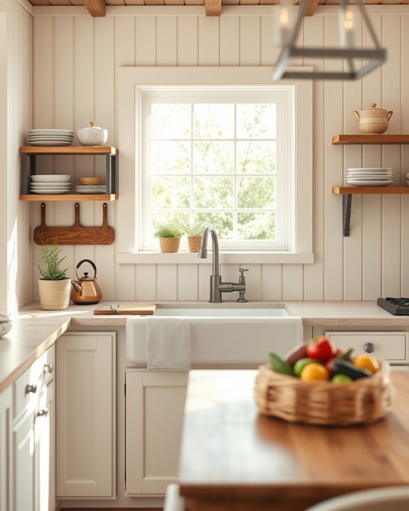 charming rustic beadboard paneling