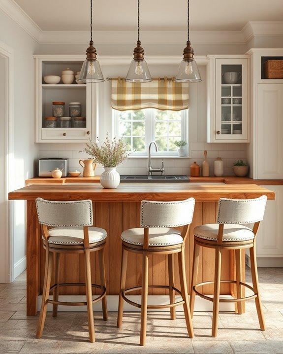 charming rustic breakfast bar