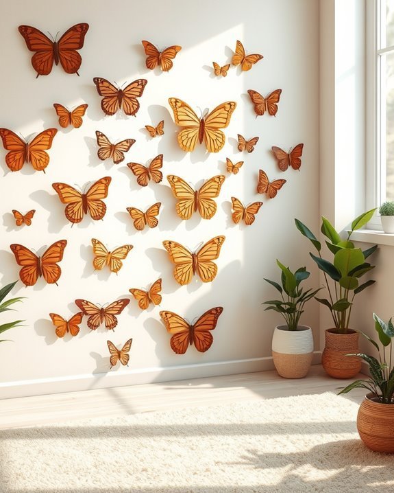 charming rustic butterfly decor