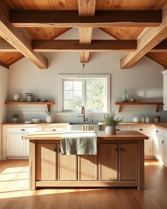 charming rustic ceiling beams
