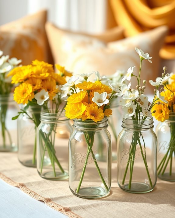 charming rustic flower arrangements