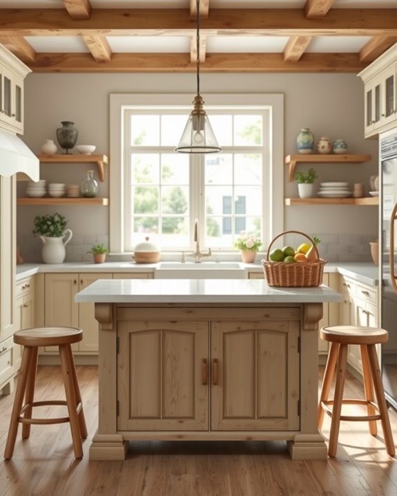 charming rustic kitchen islands