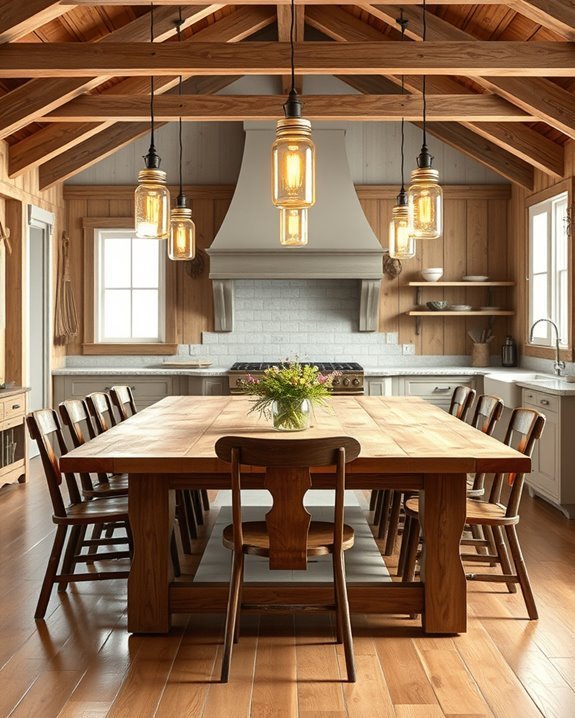 charming rustic mason jar lighting
