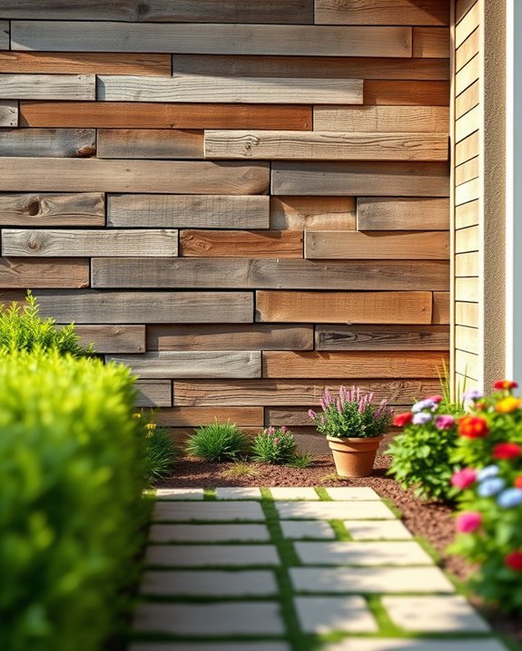 charming rustic pallet wall