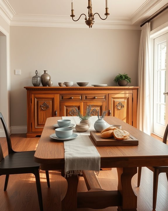 charming rustic wooden buffets