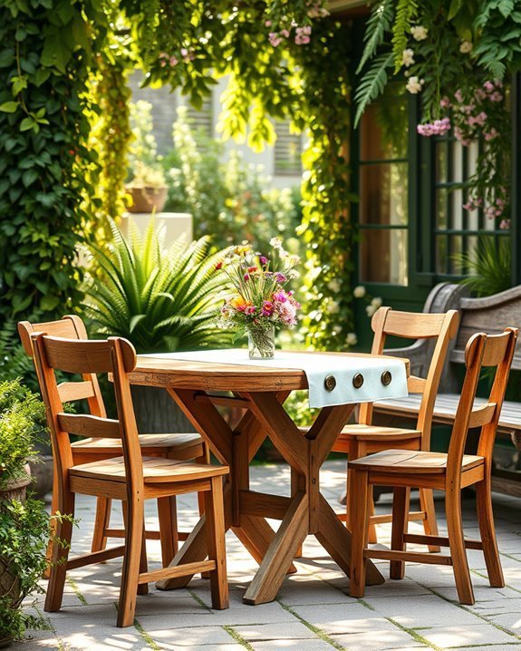 charming rustic wooden furniture