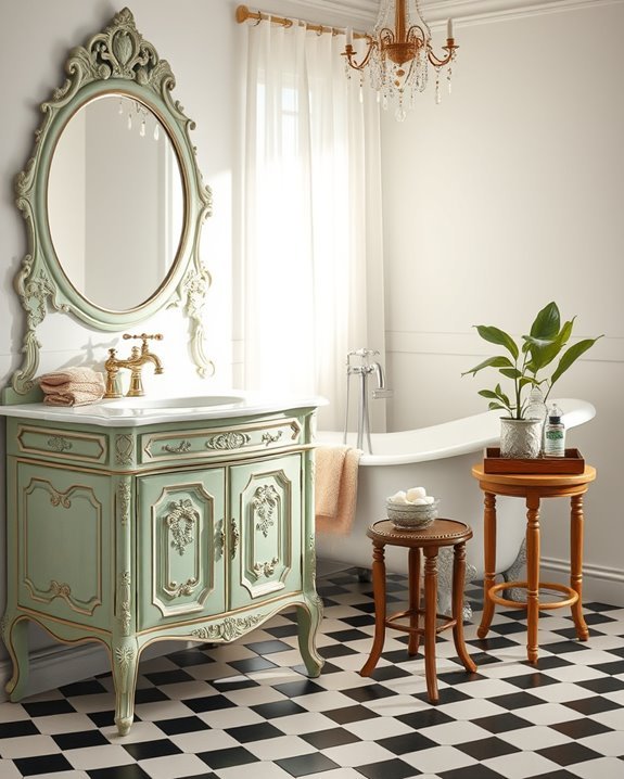 charming vintage bathroom decor
