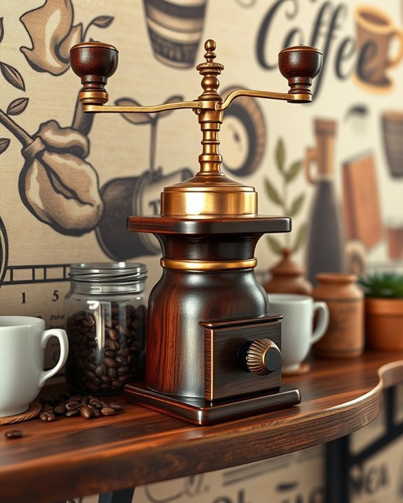 charming vintage coffee display
