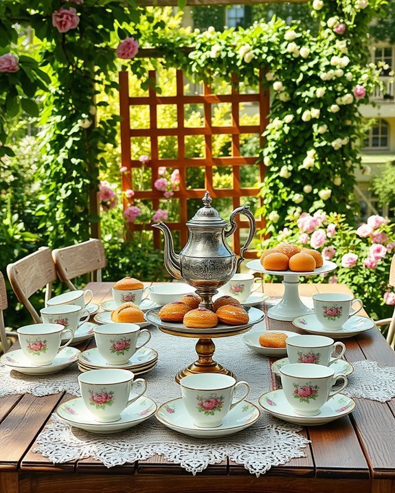 charming vintage tableware ambiance