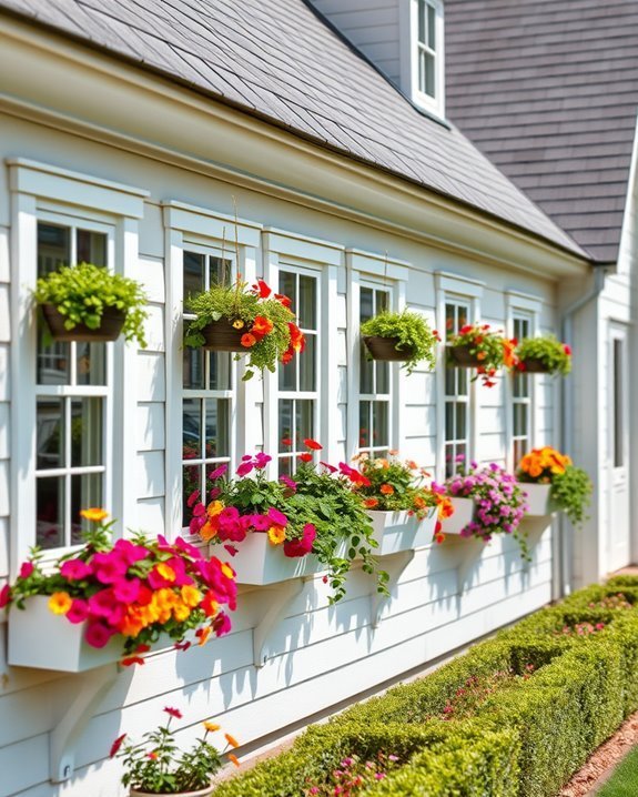 charming window box landscaping