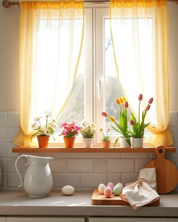 cheerful spring window treatments