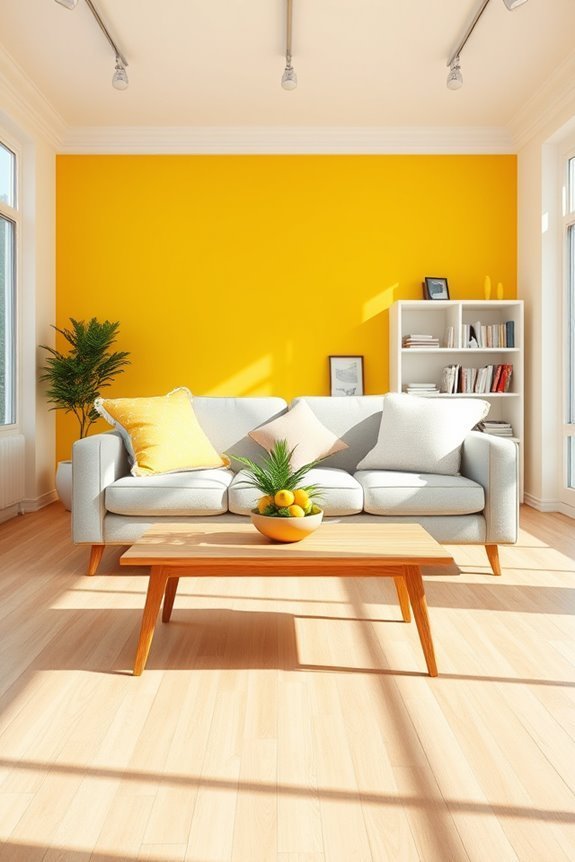 cheerful sunny yellow decor