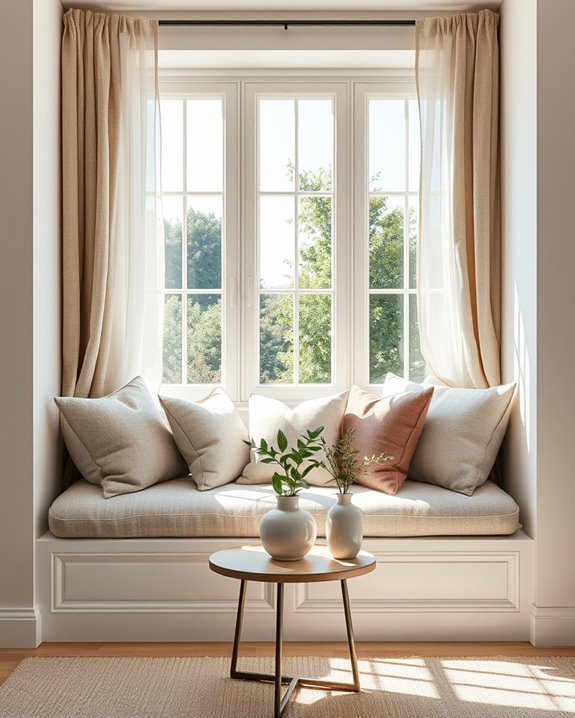 chic bay window upholstery ideas