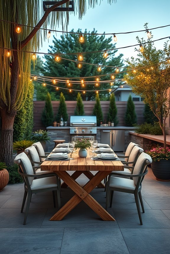 chic bistro lighting ambiance