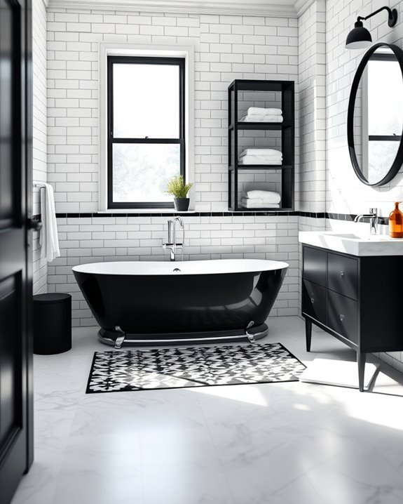 chic black and white elegance