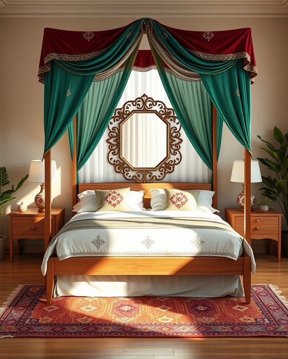 chic canopy bed elegance