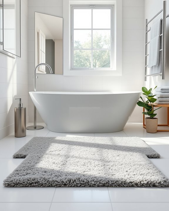 chic cozy colorful bath mats