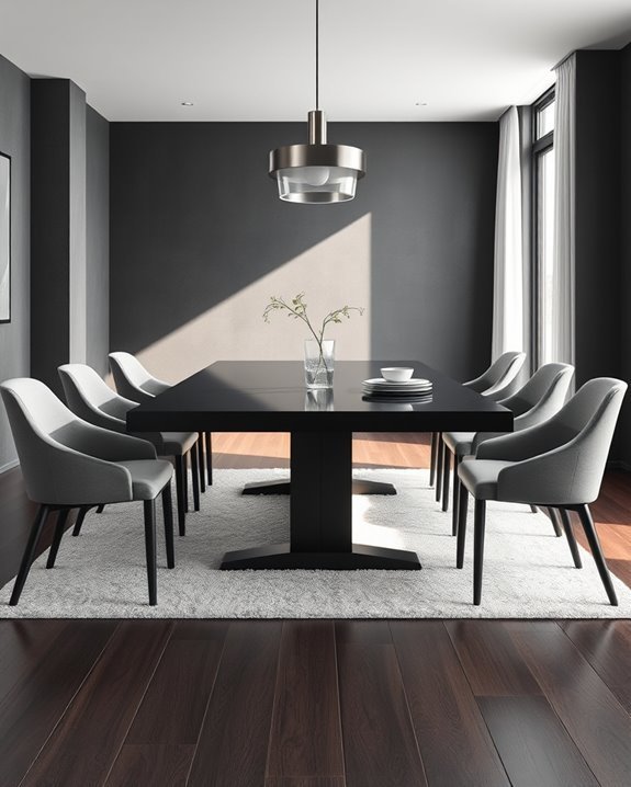 chic dark grey elegance