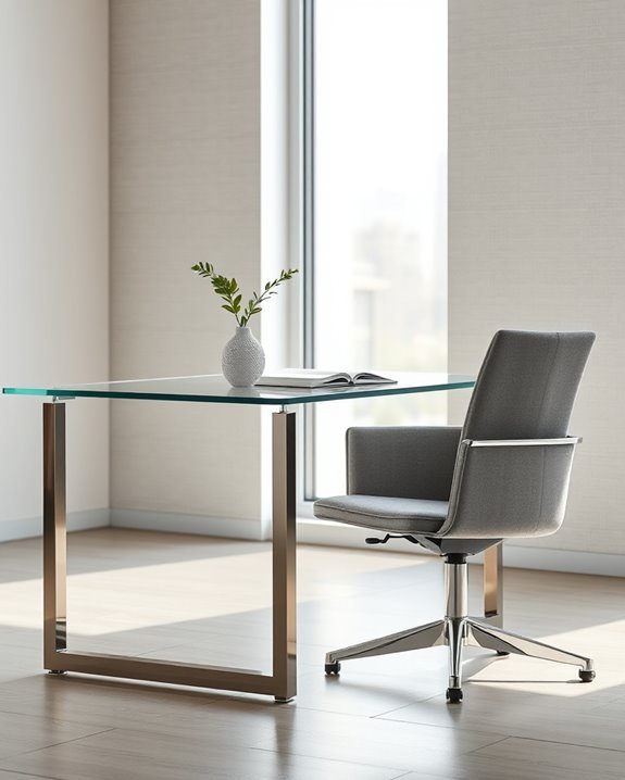 chic glass and steel design