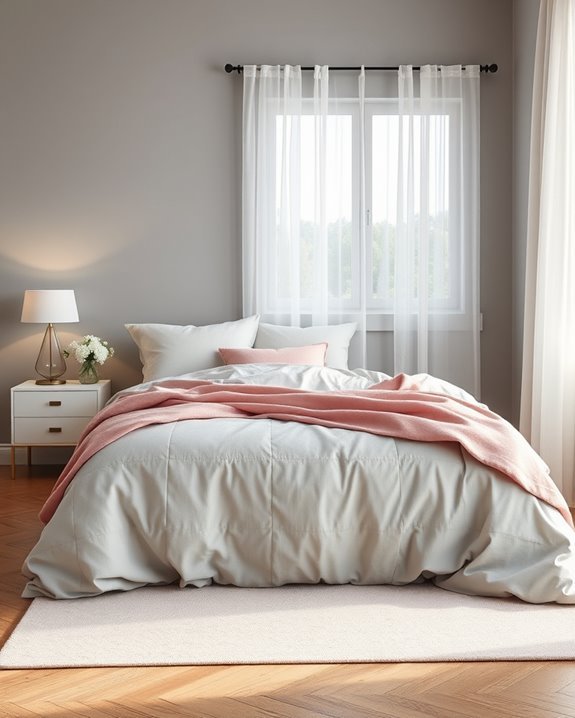 chic grey and blush sanctuary