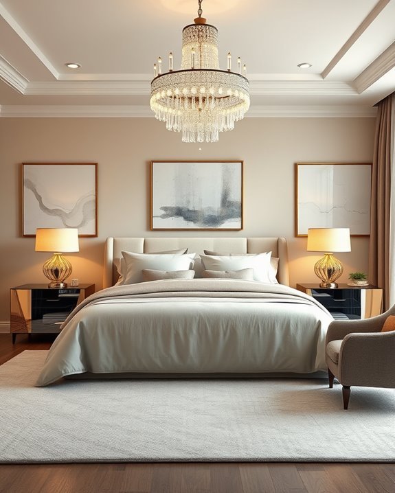 chic lighting enhances ambiance