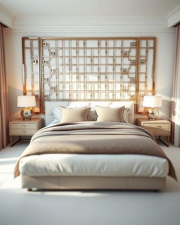 chic metal grids decor