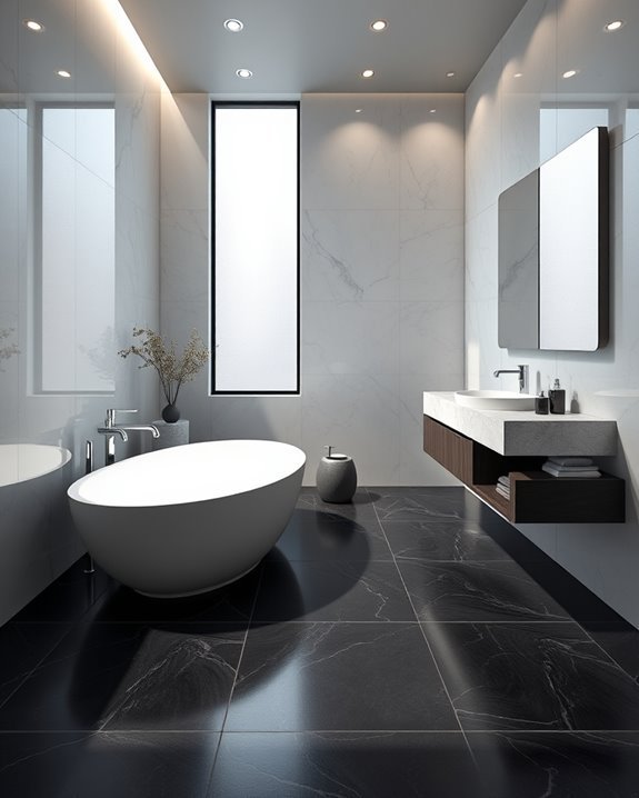 chic modern bathroom transformation